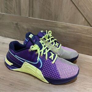 Nike Metcon 8 AMP Deep Purple Womens SZ 10 Training Athletic Shoe